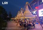Waterproof Outdoor Wood Desert Tipi Bamboo Hotel Tents Poles for Party and Event