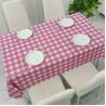 Buy cheap Party Pink Gingham Birthday Rectangle Desk Disposable Table Cloths Covers from wholesalers