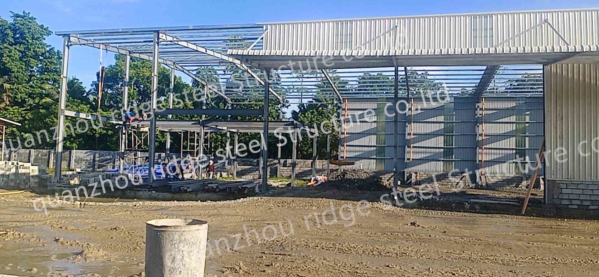 Large Span Prefab Steel Commercial Buildings , Space Frame Steel Structure Building