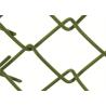 Buy cheap Dark Green Hot Dipped Chain Link Fence Roll Silver Electric Galvanized 10m With PVC Coating from wholesalers
