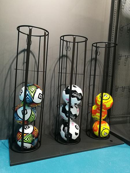 Buy cheap Floor Standing H1020mm W270mm Garage Sports Ball Storage , Vertical Basketball Storage Rack from wholesalers