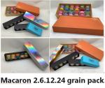 Lovely Orange Kraft Paper Macaron Packaging Box Recyclable UV Coating 2pcs