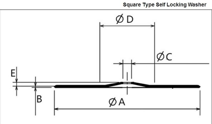 Galvanized Steel Stainless Steel Square Self Locking Washers To Fix Insulation Nails 0