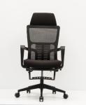 Black High Back Mesh Arm Chair 100mm-70mm Gas Lift Breathable