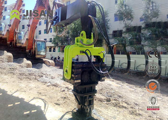 20-24T Excavator Mounted Pile Hammer Sheet Pile Driver With Strong Power