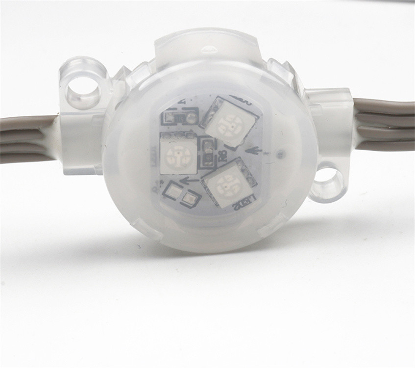 RGB Waterproof LED Point Light 30mm DC12V With IP67 Miracle Bean LED
