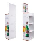 POP Corrugated Cardboard Retail Display Stands UV Coating Sustainable cardboard