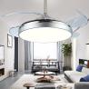 Buy cheap Ceiling fan lamp remote control dimming modern invisible acrylic leaf ceiling fan lamp(WH-VLL-05) from wholesalers