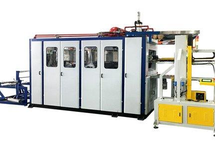 Quality Fully Automatic 200mm Food Container Thermoforming Machine Three Station for sale