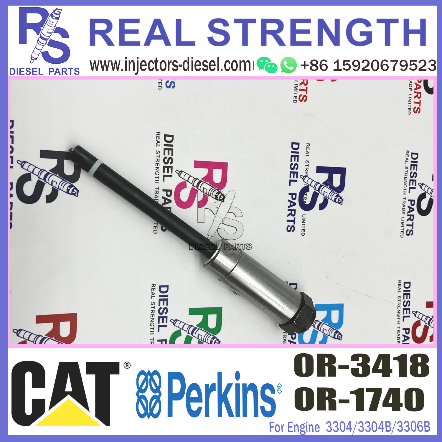 8N7005 Diesel Injector Assembly 0R-1740 For Engine CAT 3304 3304B 3306B 3306