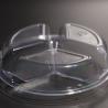 Buy cheap 3 Compartment Eco Friendly PET Plastic Food Tray With Customized Color from wholesalers