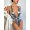 Buy cheap Special Fabric Ladies One Piece Swimsuit Snake Pattern Tight Bikini Ladies Bathing Suits from wholesalers