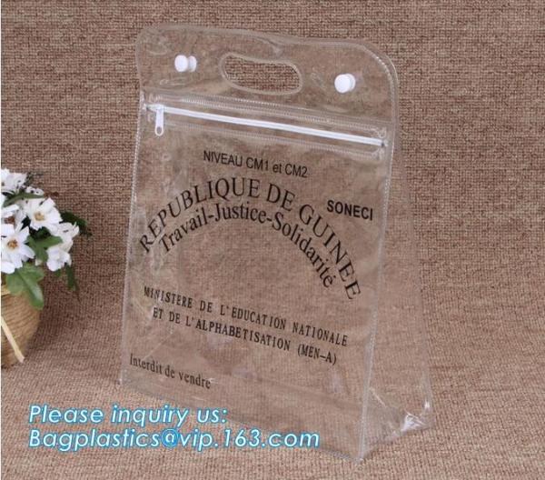Biodegradable Approval EVA PVC Cosmetic Bag For Women Zipper Waterproof Airline
