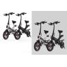 Buy cheap Multi Functional Aluminum Folding Electric Bike City E Cycle 100 * 45 * 73CM from wholesalers