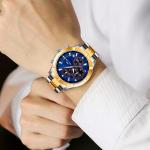 Sapphire Crystal Quartz Wrist Watch 20mm Japan Movement For Men