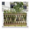 Buy cheap 6ft x 8ft Ornamental Garden Black Iron Steel Fence Top Choice for America Main Market from wholesalers