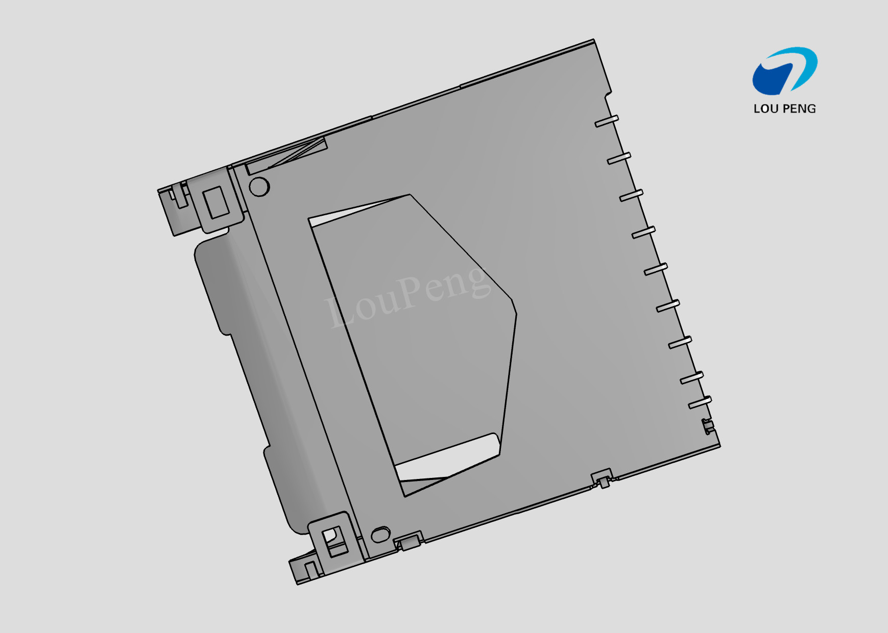 SD Card Connectors, Secure Digital Compatible Card, 9 Position, Surface Mount, Right Angle