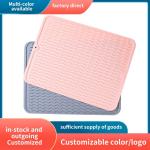 Custom Eco-friendly Silicone Dish Drying Mat Heat Resistant Trivet for Kitchen