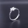 Buy cheap Elegant Infinity Shape Silver Cubic Zirconia Rings For Asian Lady / 925 Silver Jewelry from wholesalers