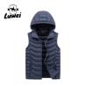 Buy cheap Custom Embroidered Windbreaker Hooded Sleeveless Utility Coat Thickened Men's Gilet Quilted Waistcoat Vest from wholesalers
