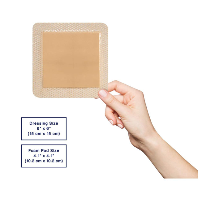 4"*4" Border Silicone Foam Dressing bedsore dressing