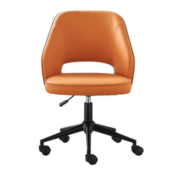 Buy cheap GENUINE LEATHER Office Chair with Wheels and Lumbar Support Black Brown or Brown from wholesalers