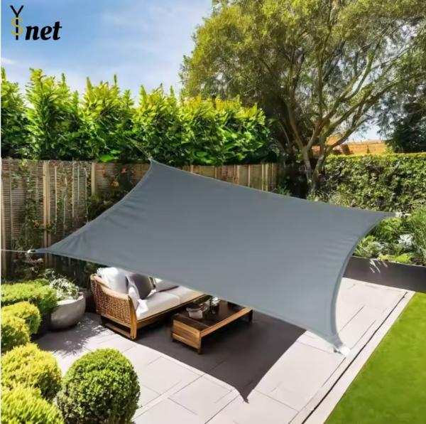 Hot Sale Large Heavy Duty Custom Sunshade 300 D Grey Patio Sun Shade UV Triangle