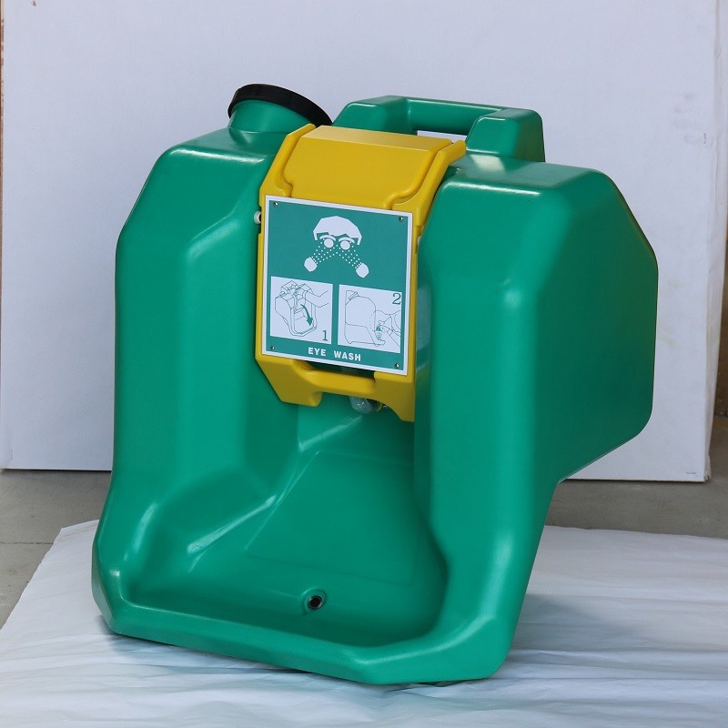 15 minutes Bright green Emergency portable eyewash station/ 60L eye washer, Gravity Fed Eyewash similar to HAWS