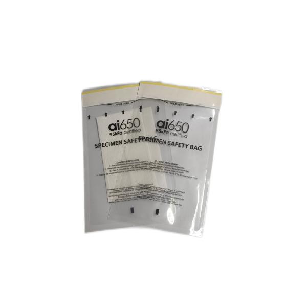 Buy cheap 95kpa Biohazard Specimen Bags 3 Wall Clear For Laboratory from wholesalers