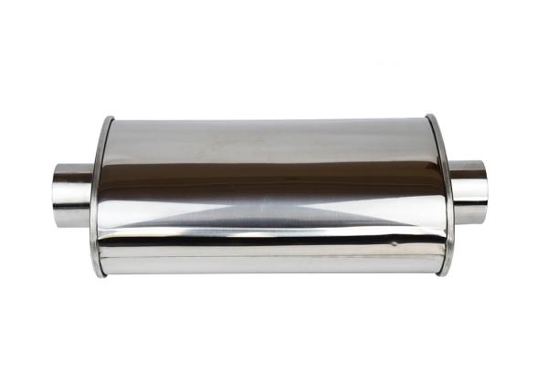 Buy cheap Stainless Steel Auto Spares Exhaust Universal Muffler Silencer Oval Body from wholesalers