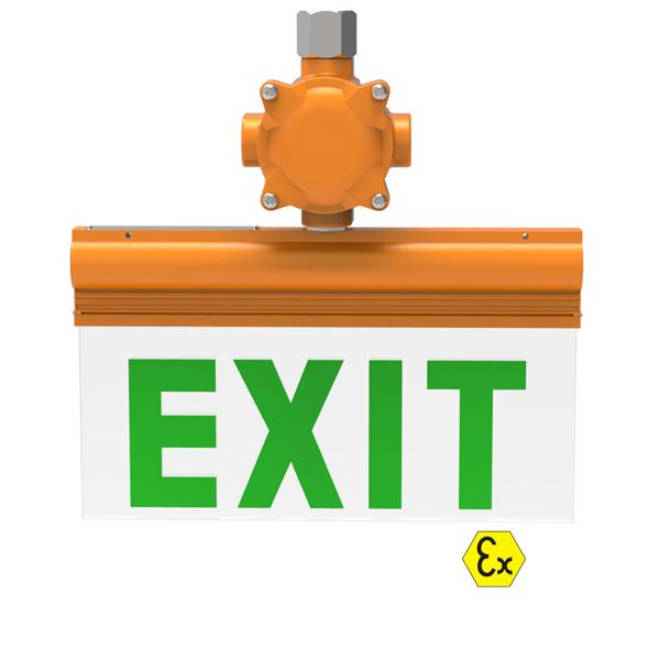 Buy cheap Tempered Glass 6W 0.5W Explosion Proof LED Exit Sign Hazardous Area lighting from wholesalers