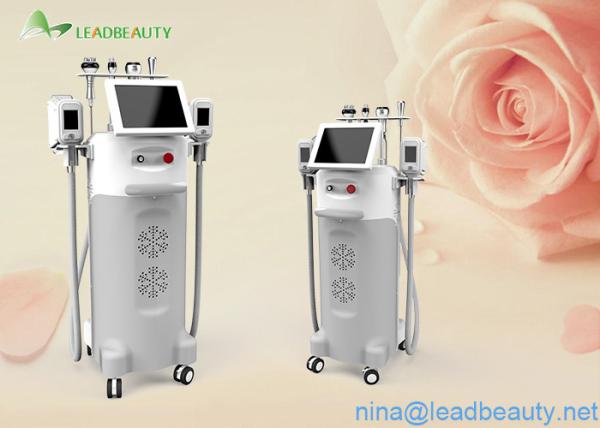 Buy cheap 5 Big heads cryolipolysis slimming machine Wind + water + semiconductor cooling from wholesalers