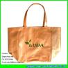 Buy cheap LUDA pink shopping handbags orange metallic beach straw tote bags from wholesalers
