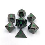 Champagne Gold Color Metal Polyhedral Dice Desktop Game Dice Set