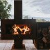 Buy cheap Large Outdoor Corten Metal Wood Burning Chimeneas Freestanding Fireplace from wholesalers