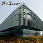Aluminum louver, exterior louver, aerowing louver blades for architecture