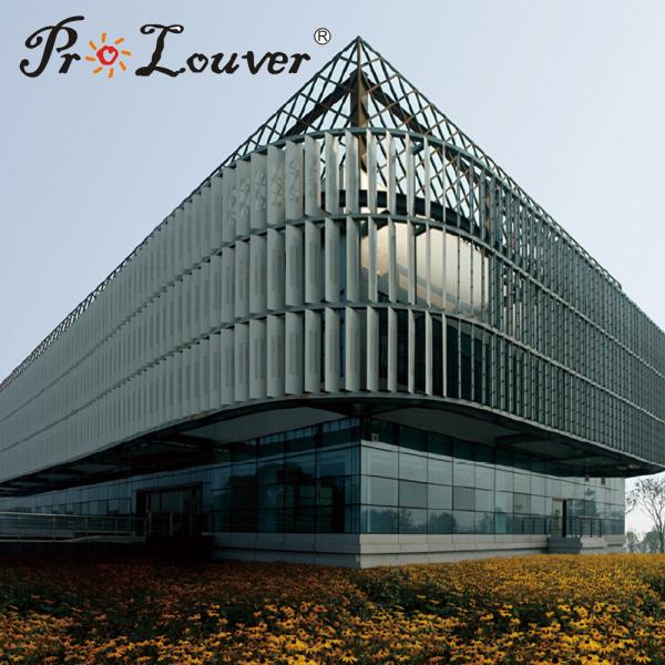 Quality Architectural Exterior Louver Facades, Aluminum Aerowing Sun Louver for sale
