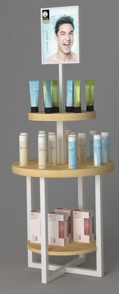 Buy cheap Three Layers Makeup Display Rack / Professional Makeup Display Counter from wholesalers