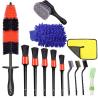 Buy cheap 13pcs Long Rim Car Cleaning Brush Set Microfibre with PP Plastic Handle from wholesalers