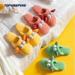 Female Cartoon Plush Fluffy Winter Slippers For Bedroom
