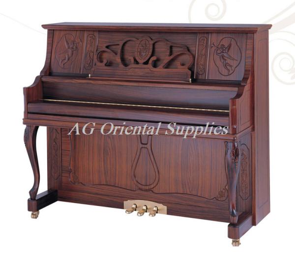 88-KEY New Acoustic wooden upright Piano With elegant carving zebrawood matt