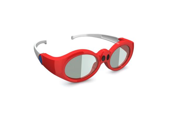 Buy cheap Eco Friendly Active Shutter 3D TV Glasses Red DLP Link 3D Glasses Compatiblity from wholesalers