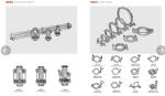 Male Female 304 Stainless Steel Pipe Fittings Flanged V Band Clamp