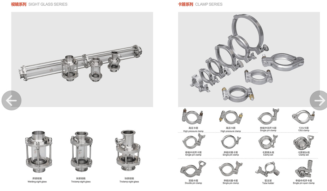 Clamped Stainless Steel 304l Pipe Fittings , 45 Degree Short Bend Elbow