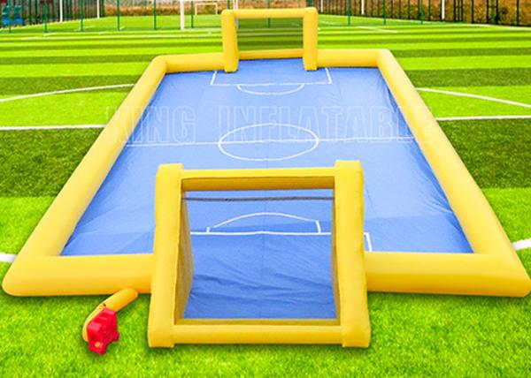 Buy cheap Football Field Outdoor Inflatable Sports Games 0.55mm PVC Waterproof Inflatable Soccer Field For Kids from wholesalers