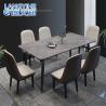 Buy cheap Rock Slab Modern Minimalist Marble Dining Table Rectangular from wholesalers