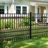 Buy cheap Galvanized Powder Coated Black Welded Metal Pipe Steel Fence Wrought Iron Fence Panels from wholesalers