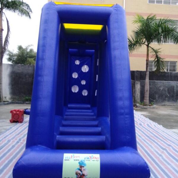 Buy cheap Blue PVC Tarpaulin Inflatable Tunnel Obstacle Course Basketball Shoot Sport Game from wholesalers