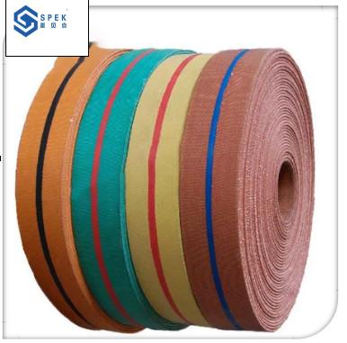 Buy cheap Flat Tape Canvas Conveyor Belt Yellow Rubber Industrial Conveyor Belt from wholesalers