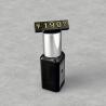 Buy cheap L9*6mm 100set jewellery display price digital cube Gold letters Black Background For Retail Shop display customizable from wholesalers
